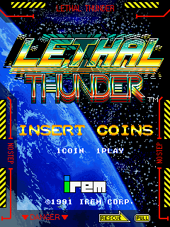 Lethal Thunder (World) Title Screen
